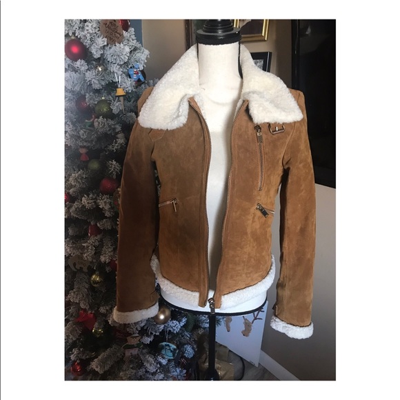Zara Jackets & Blazers - Zara suede faux fur bomber jacket NEVER WORN